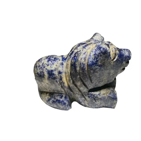 Antique Near Eastern Lapis Lazuli Lion Figurine