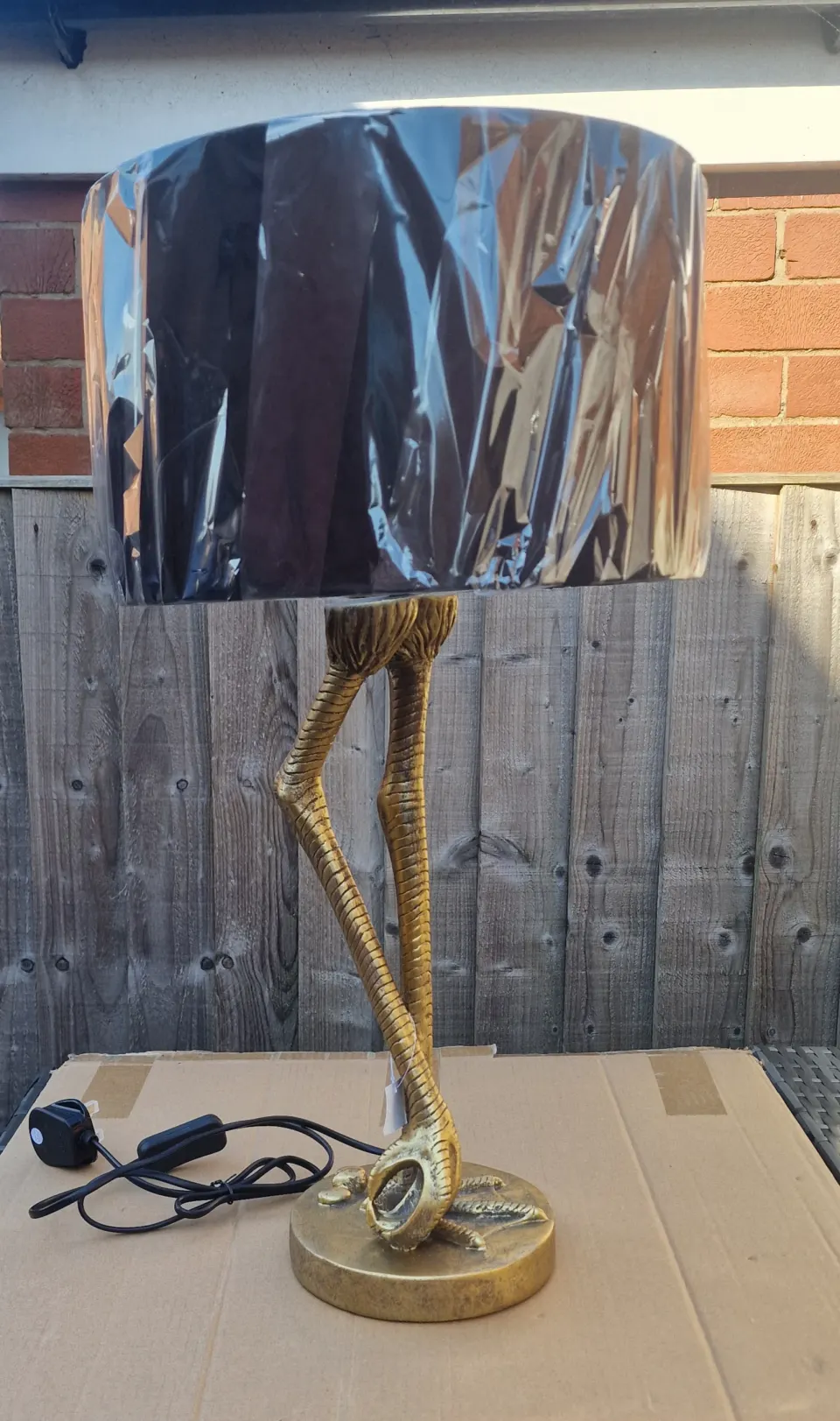 60cm Flamingo Lamp With Shade
