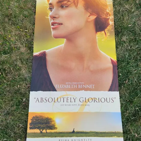 Pride and Prejudice Double Sided Original UK Cinema Banner Keira Knightley