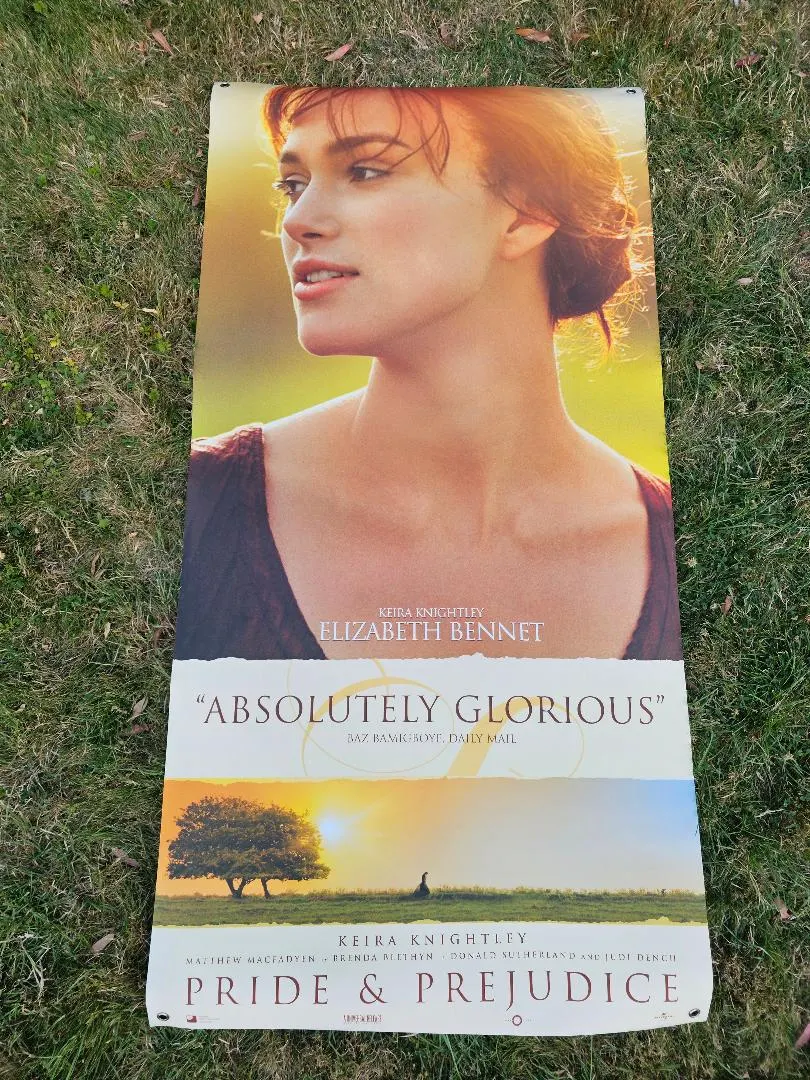 Pride and Prejudice Double Sided Original UK Cinema Banner Keira Knightley