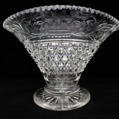 Crystal Art Deco Vase
