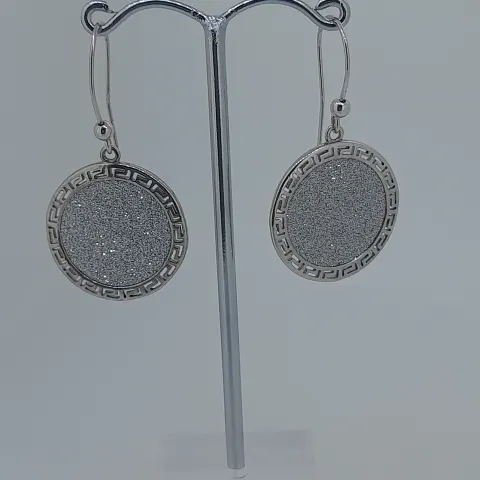 Silver drop earrings