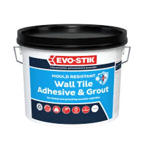 Evo-Stik Tile a Wall Adhesive & Grout for Ceramic & Mosaic Tiles 0.8M2 GREY