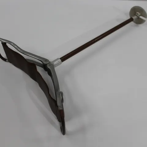 Vintage Leather Seated Shooting Stick