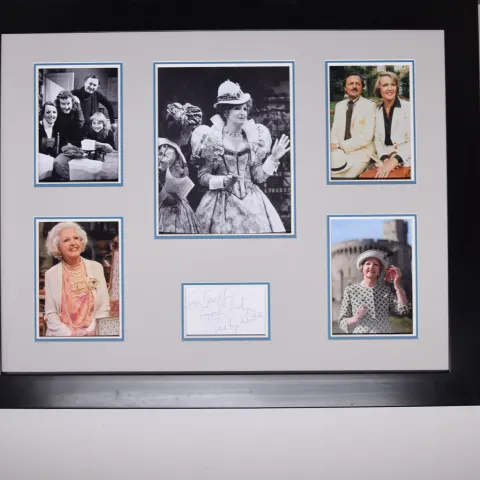 PENELOPE KEITH framed original signature presentation
