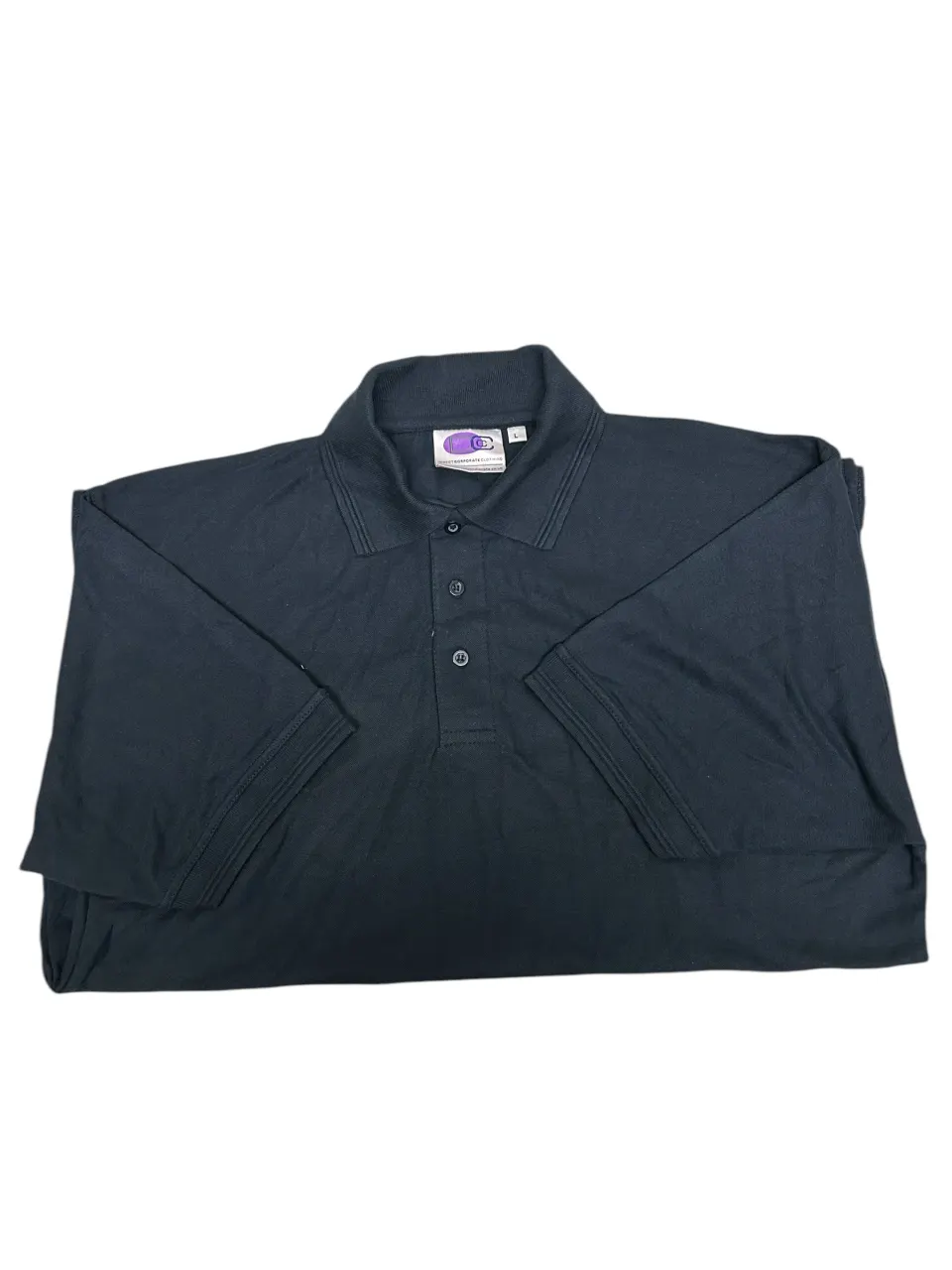 5 x Premium Polo Shirts Navy- Large L8c