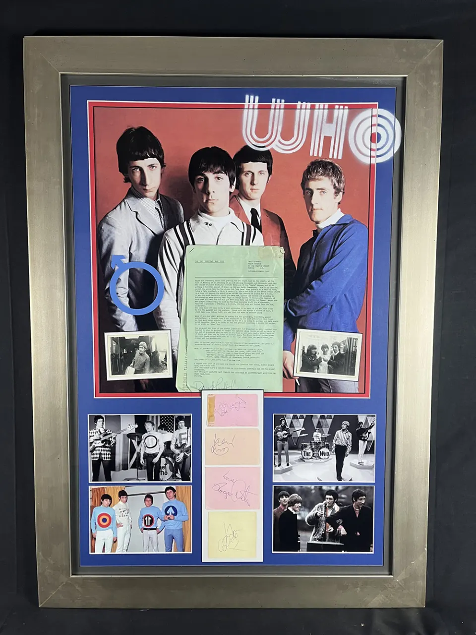 The Who Signed Framed Display