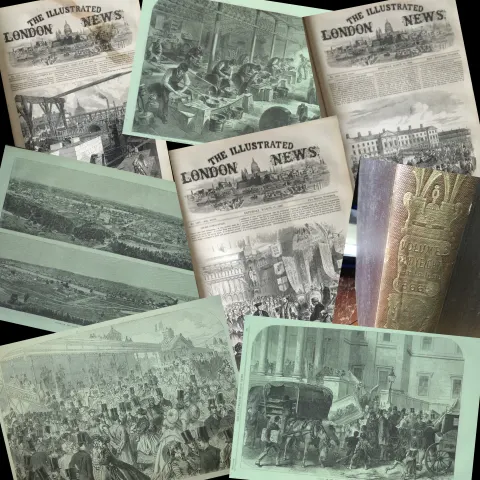 Illustrated London News 158 Years Old Antique Bound  Jan-June 1866 Over 600 Pages.