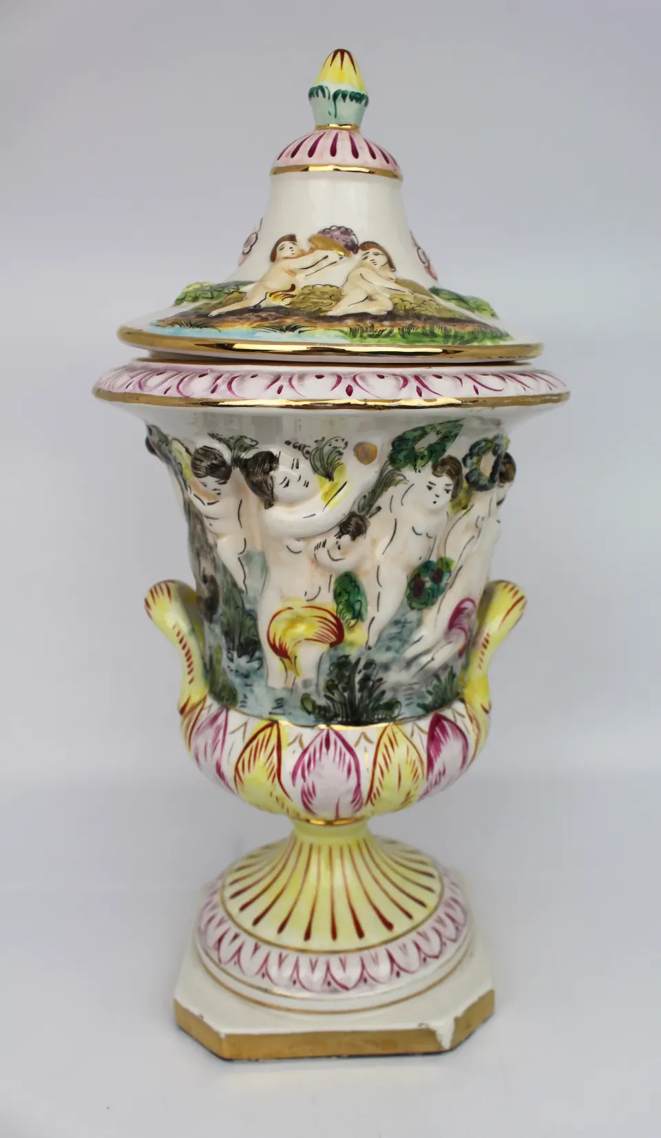 Capodimonte Lidded Vase