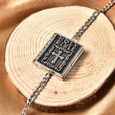 NEW!! Holy Bible Bracelet (Size 7) in Stainless Steel