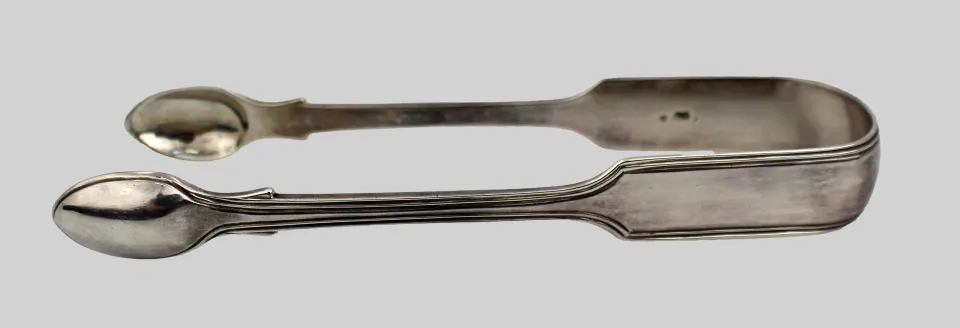 Solid Silver Sugar Tongs London 1871 Chawner & Co