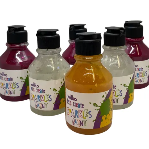 15 x Let's Create Sparkle Paint (6 Pack) RRP 101.00