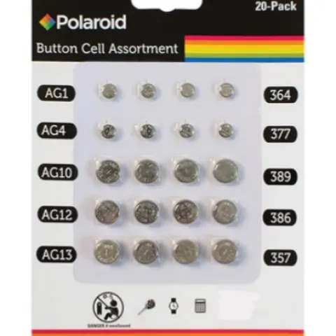 50 x Packs Of 20 Assorted Button Cell Batteries RRP £5.49 ea L2a