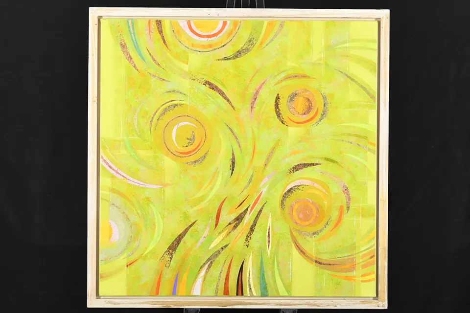 Original Framed Mixed Media Painting on Canvas by the late Alex Jawdokimov.
