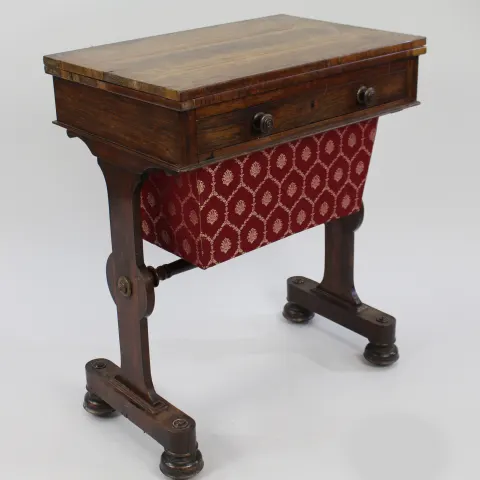 William IV Rosewood Card & Works Table