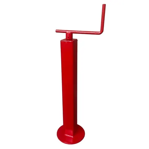 57mm Square Top Winder Trailer Jack With 15" Travel x 5000 LBS Capacity