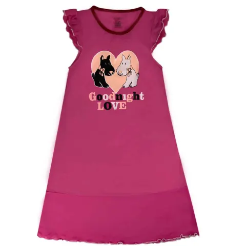 Job Lot of 2700 Girls Scottie Dog Pink Nightie Age 3 – 12Y Premium Brand RRP £12.99