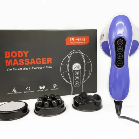 Body Massager PL-603 With Vibration Massage, Speed Adjust, Massage Head,