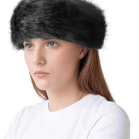 7 x Faux Fur Headband Women Winter Earwarmer Earmuff Ski Hat L13 sku-4108