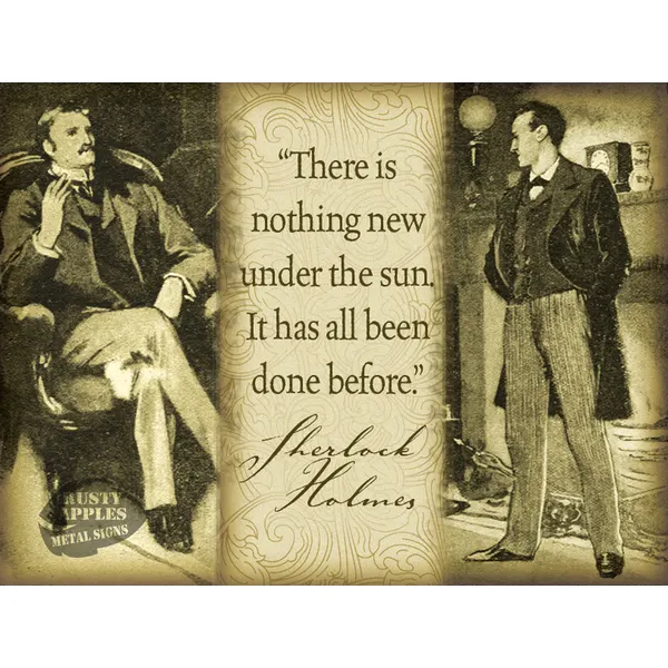Sherlock Holmes Quote  Extra Large Designed Metal Wall Art