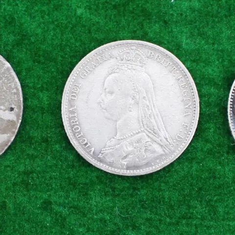 Collection of 5 Six Pence Coins 1816-1920 92.5% Ag