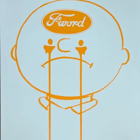 PURE EVIL(English 1968)‘Charlie Brown Fword’ (Juxtaposition of The Ford Car Company) Editiond Signed
