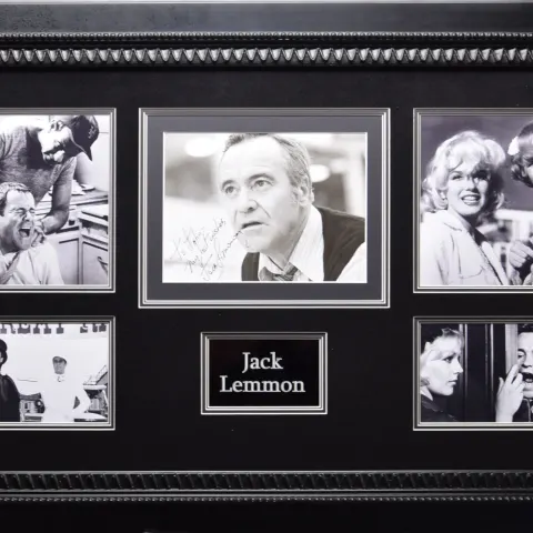 JACK LEMMON original signature presentation