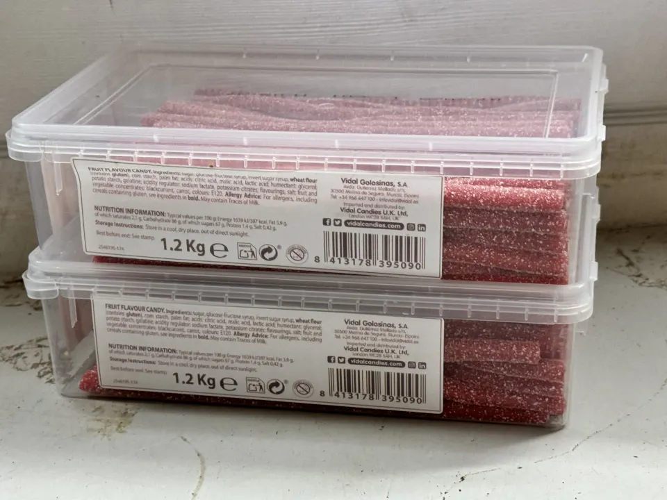 2 x Vidal Sour Strawberry Pencils New Pack BBE 7/25