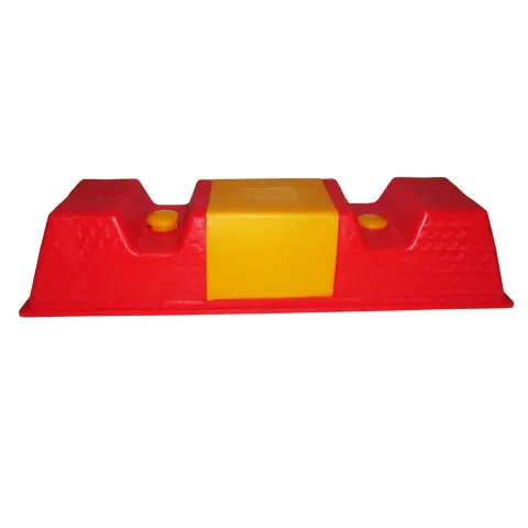 500mm x 160mm x 100mm Red/Yellow PA Wheel Stoppers