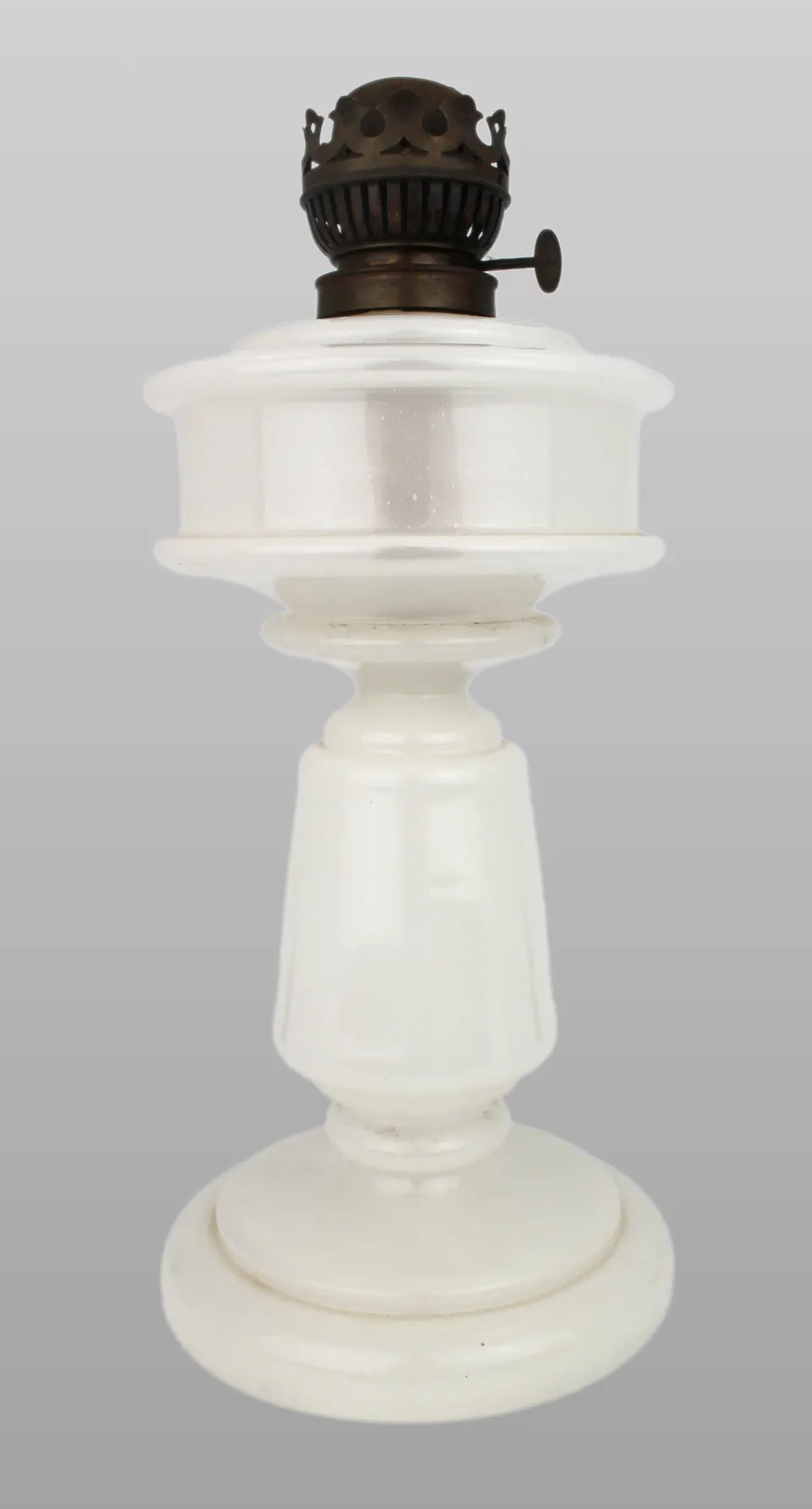 Victorian Opaline Glass Oil Lamp
