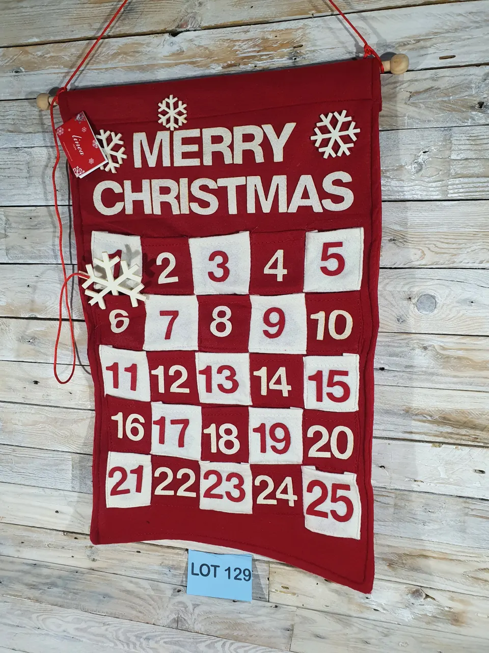 Large Lluxury 3D Fabric Advert Calendar  Rrp £19.99