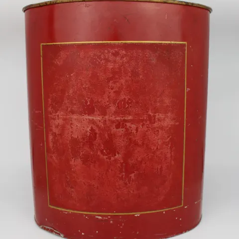 Vintage Red House of Lords Metal Waste Paper Bin