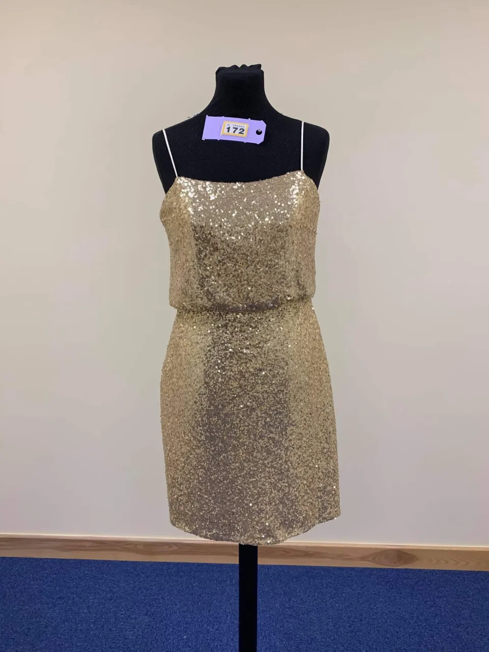 Gold Eternity Bridal cocktail or pageant appearance dress size 10.   RRP £395 sequins