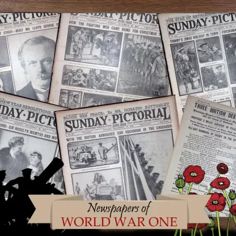 Collection 5 WW1 Authentic Antique Newspapers War Reports & Pictures-11.