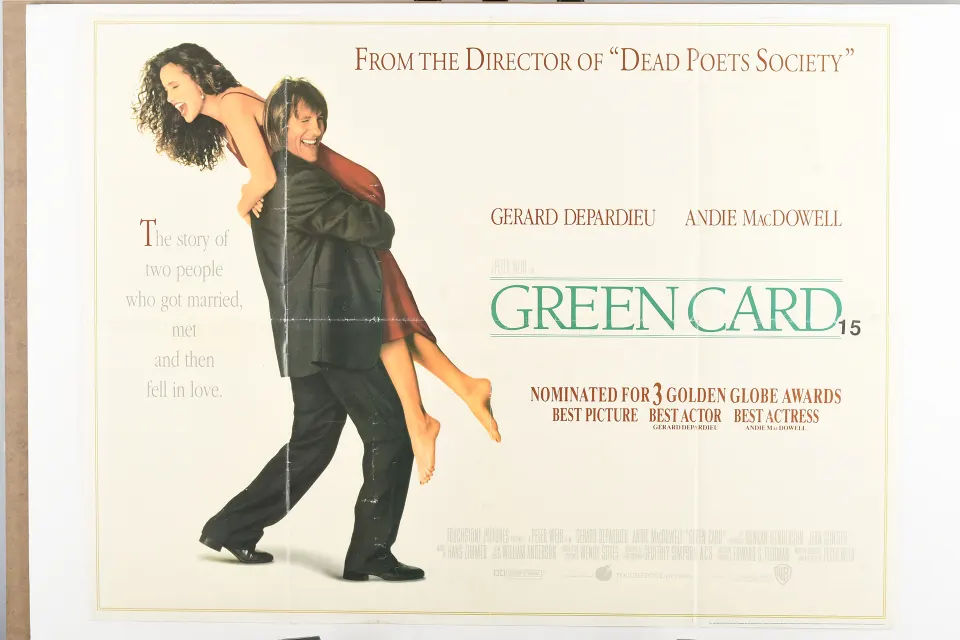 Original "Green Card" Film Poster