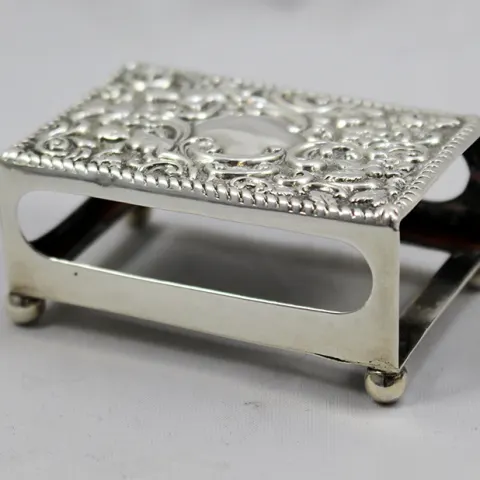 Late Victorian Sterling Silver Matchbox Holder Chester 1900