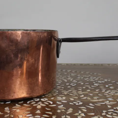 Very Large Georgian Copper Saucepan