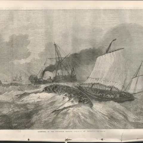 The Disaster that Befell the Gorleston Great Yarmouth, lifeboat Rescuer, in 1867.