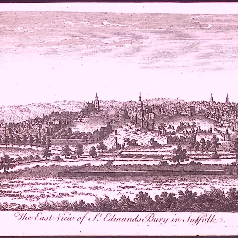 Suffolk St Edmunds Bury Rare 1776 Georgian Copper Plate Antique Engraving -68