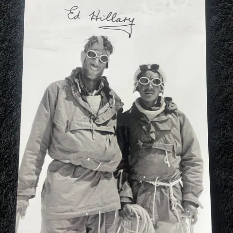 Edmund Hillary Signed