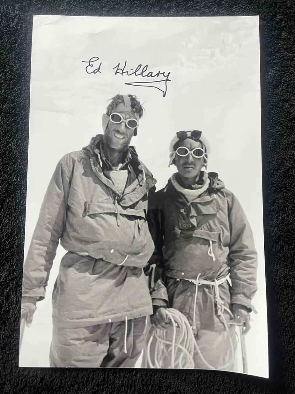 Edmund Hillary Signed