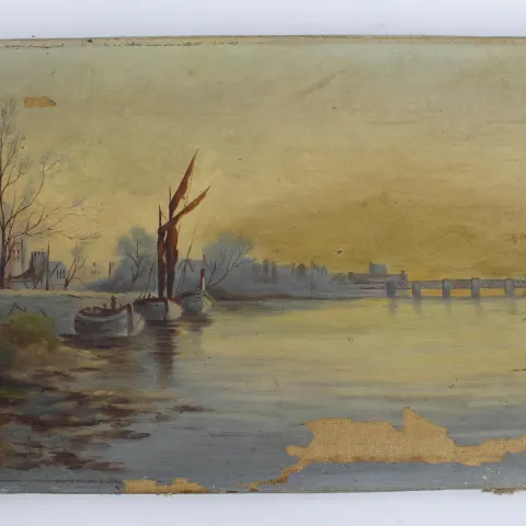 Pair of Victorian Landscapes Oil on Canvas