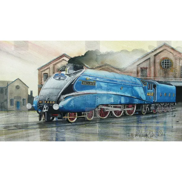 The Mallard Steam Train Metal Wall Art