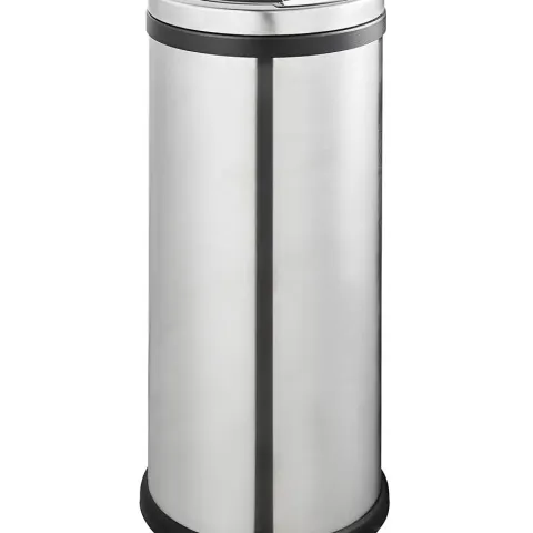 (144/MR1D) Lot RRP £95. 2x Items. 1x 30L Stainless Steel Press Touch Bin RRP £65. 1x Rose Gold Cabi