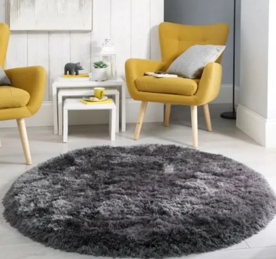 Dunelm Jewel Shaggy Round Rug RRP £89