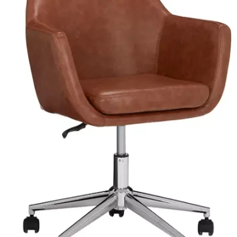 John Lewis
Reid Faux Leather Office Chair, Tan  - Grading Info -  RI003000407 Goods are faulty Fabri