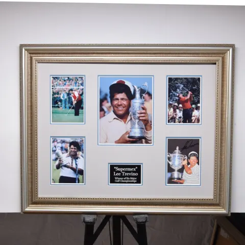 LEE TRAVINO framed original signature presentation.