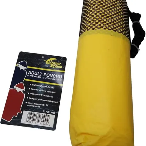 Box of Weather Station Coloured Adult Poncho's With Carry Pouch