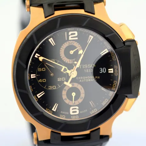 Tissot/T-Race Chronograph Automatic T048427A - Gentlemen's Gold/Steel Wristwatch