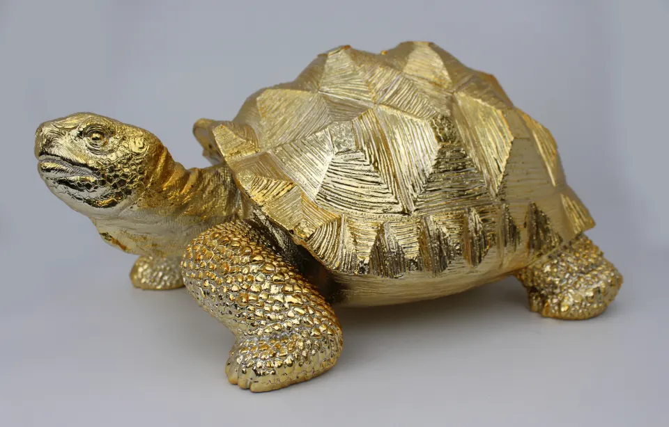 Gold Leaf Tortoise Model
